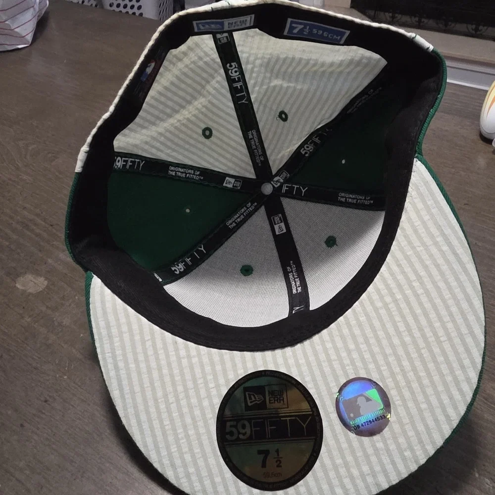 NEW YORK METS NEW ERA 59FIFTY 2024 St. PATRICKS DAY ON FIELD FITTED HAT Sz 7 1/2